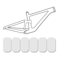 Osłona na ramę LIZARDSKINS CLEAR Protective Frame Wrap - Cable Rub Kit przezroczysta połysk (NEW 2025)