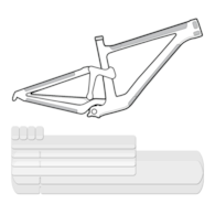 Osłona na ramę LIZARDSKINS CLEAR Protective Frame Wrap - Frame Kit przezroczysta połysk (NEW 2025)