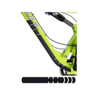 Osłona na ramę LIZARDSKINS LARGE FRAME PROTECTOR CARBON LEATHER roz.64mm x 305mm skóra karbon (WYPRZEDAŻ -50%)