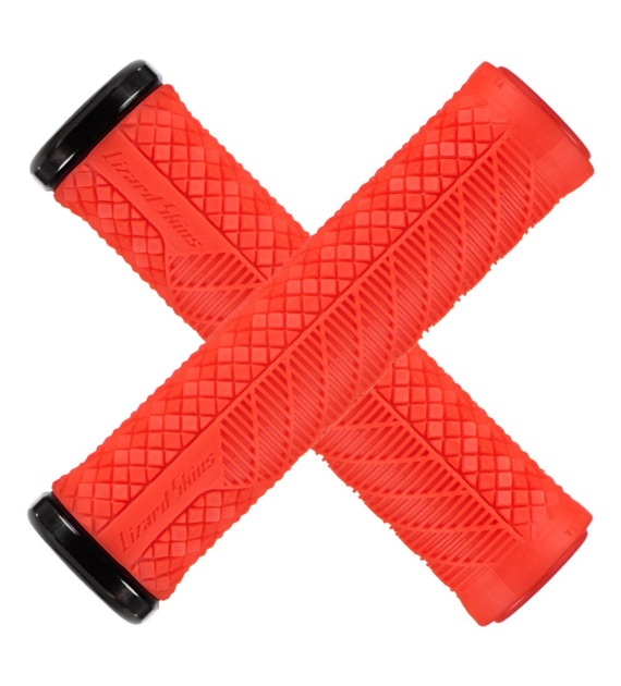 Chwyty kierownicy LIZARDSKINS CHARGER EVO LOCK-ON klamry fire red (NEW)