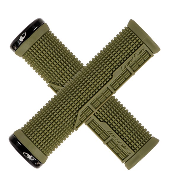 Chwyty kierownicy LIZARDSKINS MACHINE LOCK-ON klamry olive green (NEW)