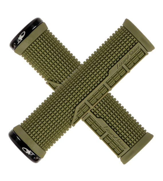 Chwyty kierownicy LIZARDSKINS MACHINE LOCK-ON klamry olive green (NEW)