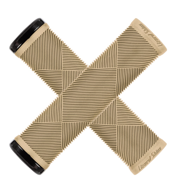 Chwyty kierownicy LIZARDSKINS Single-Clamp Lock-On STRATA Sand Tan klamry 130mm (NEW)