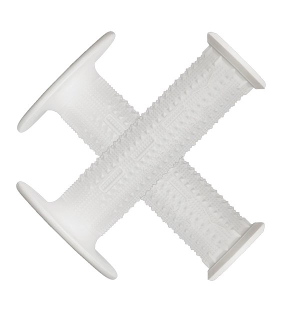 Chwyty kierownicy LIZARDSKINS Single Compound PYRAMID MX - White (NEW 2024)