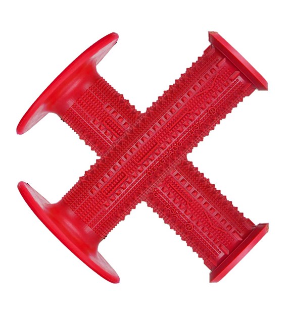 Chwyty kierownicy LIZARDSKINS Single Compound PYRAMID MX - Red (NEW 2024)