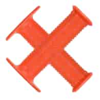 Chwyty kierownicy LIZARDSKINS Single Compound PYRAMID MX - Orange (NEW 2024)