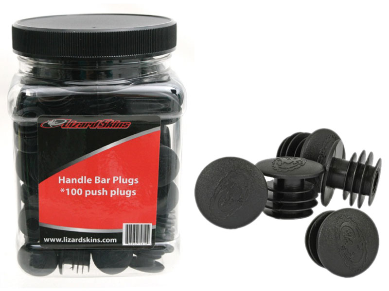Korki do kierownicy LIZARDSKINS BAR PLUGS czarne pudełko 50 par (NEW)