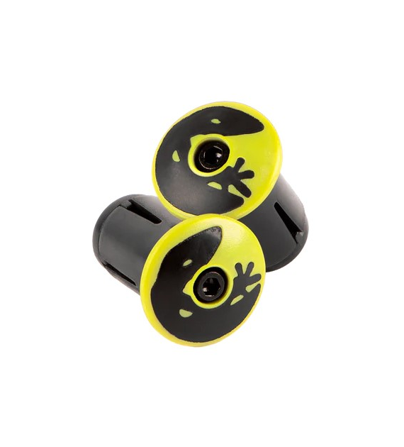 Korki do kierownicy LIZARDSKINS Road Bar End Plugs - Neon Yellow para (NEW)