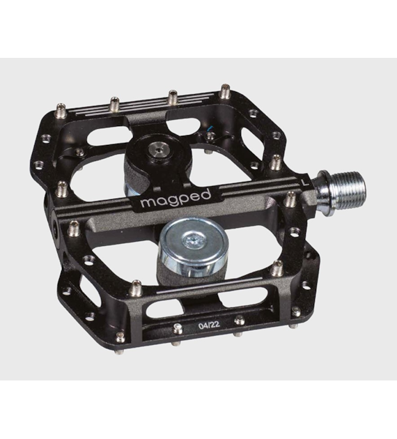 Pedały MAGPED ENDURO2 150NM (Enduro, Downhill, MTB), Magnetyczne z blokami, Siła magnesu 150Nm dla rowerzystów <80kg, Czarne, Waga 447g (NEW)
