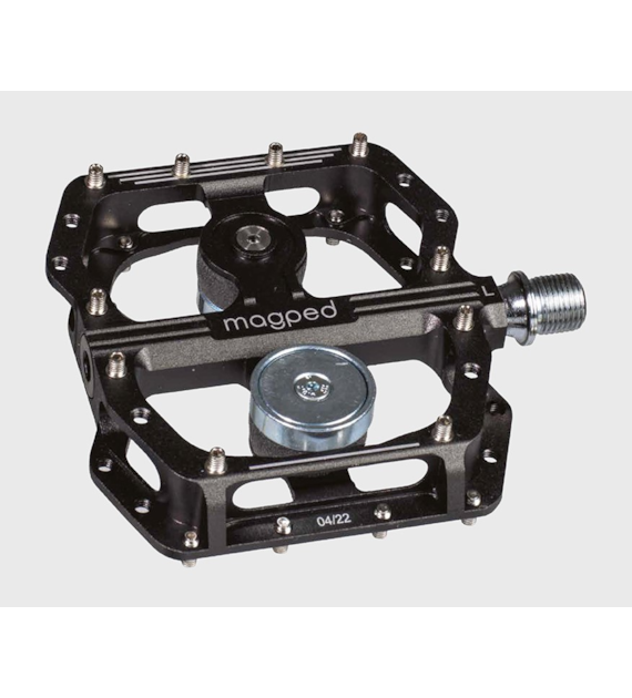 Pedały MAGPED ENDURO2 200NM (Enduro, Downhill, MTB), Magnetyczne z blokami, Siła magnesu 200Nm dla rowerzystów >75kg, Czarne, Waga 477g (NEW)