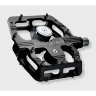 Pedały MAGPED GRAVITY 150NM (Enduro, Downhill), Magnetyczne z blokami, Siła magnesu 150Nm dla rowerzystów <80kg, Czarne, Waga 488g (NEW)