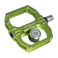 Pedały MAGPED SPORT2 GREEN 150NM (Gravel, Trekking, MTB), Magnetyczne z blokami, Siła magnesu 150Nm dla rowerzystów 65-90kg, Zielone, Waga 440g (NEW)