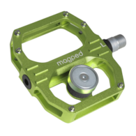 Pedały MAGPED SPORT2 GREEN 200NM (Gravel, Trekking, MTB), Magnetyczne z blokami, Siła magnesu 200Nm dla rowerzystów >75kg, Zielone, Waga 458g (NEW)