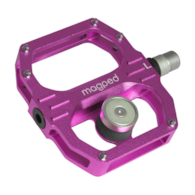 Pedały MAGPED SPORT2 PINK 150NM (Gravel, Trekking, MTB), Magnetyczne z blokami, Siła magnesu 150Nm dla rowerzystów 65-90kg, Różowe, Waga 440g (NEW)