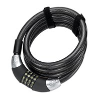Zapięcie rowerowe MAGNUM 3016 LINKA SPIRALNA Z SZYFREM - 10mm 180cm - 5 x Klucze z kodem (NEW)