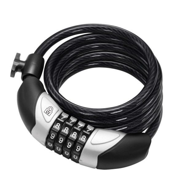 Zapięcie rowerowe MAGNUM 3111 LINKA SPIRALNA Z SZYFREM - 8mm 180cm (NEW)