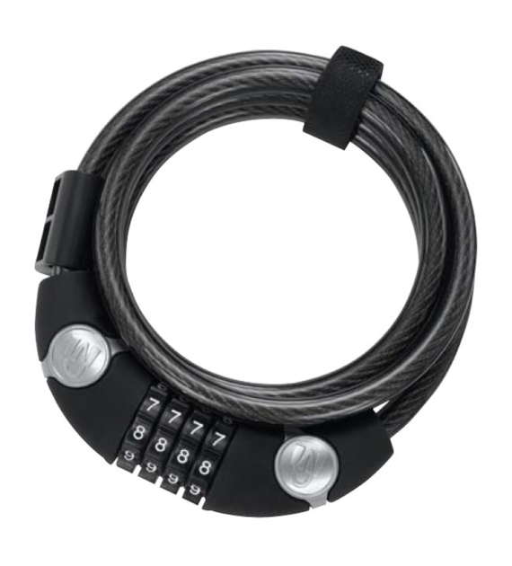 Zapięcie rowerowe MAGNUM 3802 LINKA SPIRALNA Z SZYFREM - 10mm 185cm - 2 x Klucze (NEW)