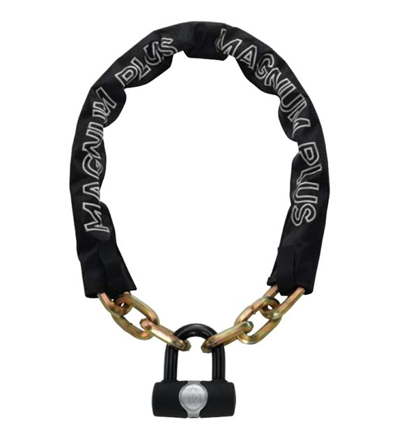 Zapięcie rowerowe MAGNUM 3814 ŁAŃCUCH + MINI U-LOCK - 10mm 110cm - 2 x Klucze + KŁÓDKA U-LOCK (NEW)