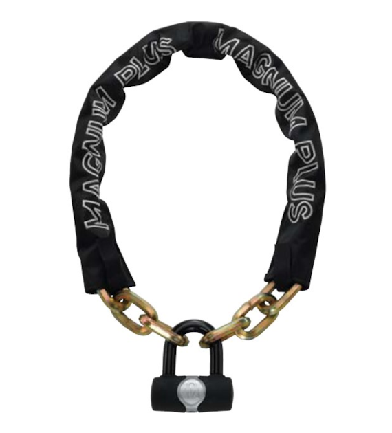 Zapięcie rowerowe MAGNUM 3820 ŁAŃCUCH + MINI U-LOCK - 8mm 85cm - 2 x Klucze + KŁÓDKA U-LOCK (NEW)