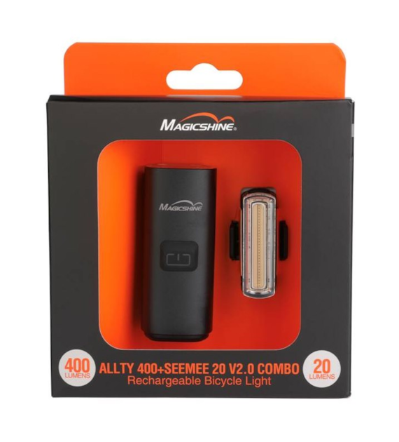 Zestaw MAGICSHINE Lampka przednia ALLTY 400 V2.0 + Lampka tylna SEEMEE 20 V2.0 (NEW)