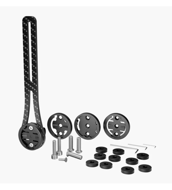 Uchwyt na kierownicę MAGICSHINE TTA C MJ-6515 INTEGRATED OUT-FRONT BIKE MOUNT, Karbonowy, Zintegrowany, Z zestawem adapterów  (NEW)