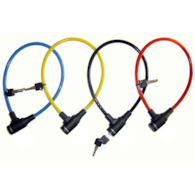 Zapięcie rowerowe MASTERLOCK QUANTUM 8169 8mm 65cm KLUCZYK zestaw mix kolorów pudełko 6szt. (NEW)