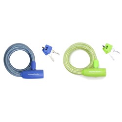 Zapięcie rowerowe MASTERLOCK QUANTUM 8212 8mm 180cm KLUCZYK zestaw mix kolorów pudełko 6szt. (NEW)