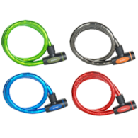 Zapięcie rowerowe MASTERLOCK QUANTUM 8228 18mm 100cm KLUCZYK zestaw mix kolorów pudełko 4szt. (NEW)