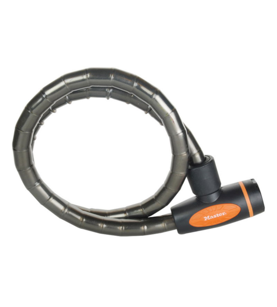 Zapięcie rowerowe MASTERLOCK QUANTUM 8228 18mm 100cm KLUCZYK czarne (NEW)