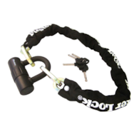 Zapięcie rowerowe MASTERLOCK QUANTUM 8234 ŁAŃCUCH 10mm 40mm 90cm kłódka sr.14mm KLUCZYK czarne (NEW)
