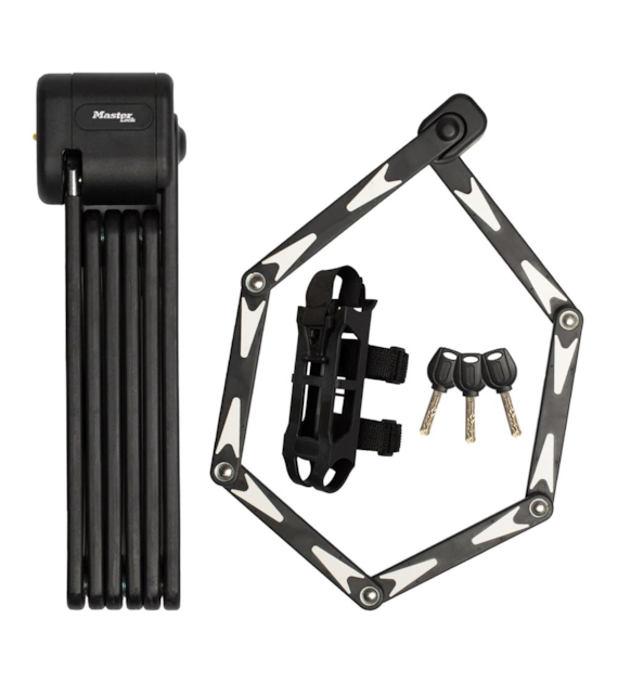 Zapięcie rowerowe MASTERLOCK FOLDING 8333 czarne (NEW 2024)