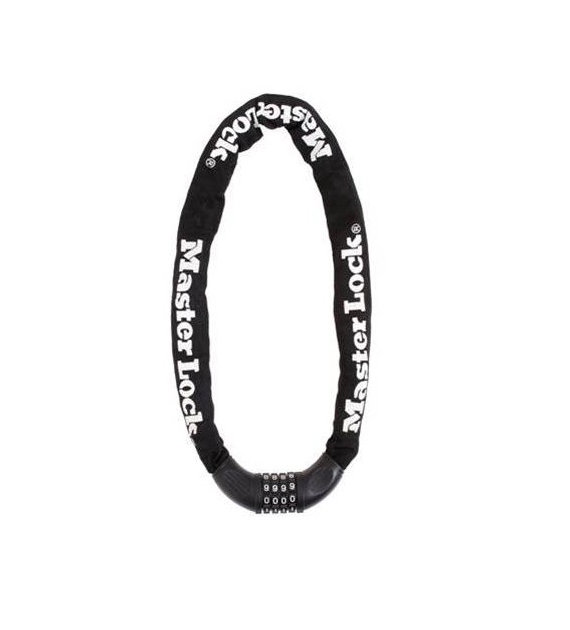 Zapięcie rowerowe MASTERLOCK QUANTUM 8392 ŁAŃCUCH 8mm 40mm 90cm SZYFR czarne (NEW)