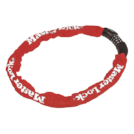 Zapięcie rowerowe MASTERLOCK QUANTUM 8392 ŁAŃCUCH 8mm 40mm 90cm SZYFR czerwone (NEW)