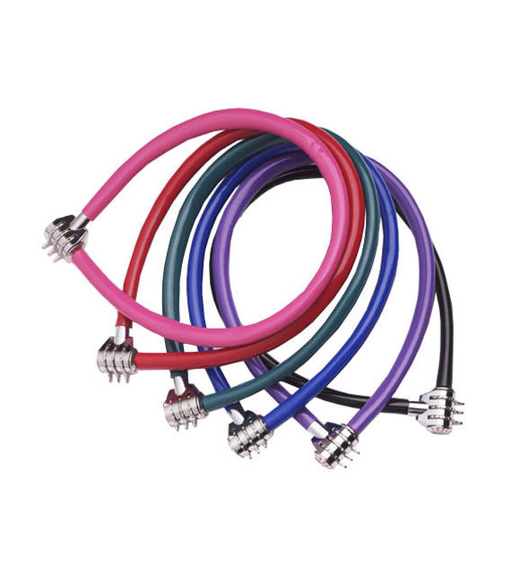 Zapięcie rowerowe MASTERLOCK QUANTUM 8631 6mm 55cm SZYFR zestaw mix kolorów pudełko 6szt. (NEW)