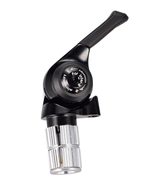 Manetka MICROSHIFT INTER 8, Prawa, 8.rzędowa, Kompatybilna z Shimano, Bar End Shifter, Indeksowanie (NEW)
