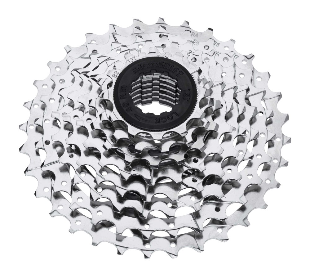 Kaseta MICROSHIFT R8, 8.rzędowa, Stalowa, Kompatybilna z Shimano, 11-13-15-17-19-21-24-28, Nikiel (NEW)
