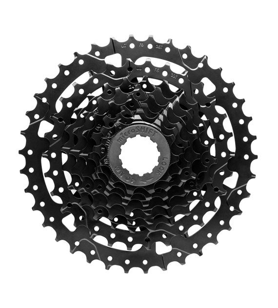 Kaseta MICROSHIFT ACOLYTE, 8.rzędowa, Stalowa, Dedykowana dla ACOLYTE, 11-13-15-18-21-24-30-38, Czarna, (NEW)