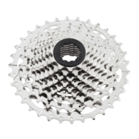 Kaseta MICROSHIFT MARVO, 9.rzędowa, Stalowa, Kompatybilna z Shimano, 11-13-15-18-21-24-28-32-36, Nickiel, (NEW))