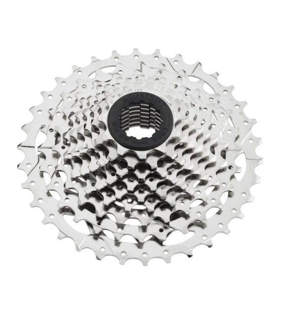 Kaseta MICROSHIFT MARVO, 9.rzędowa, Stalowa, Kompatybilna z Shimano, 11-13-15-18-21-24-28-32-36, Nickiel, (NEW))