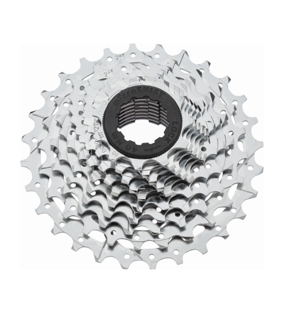 Kaseta MICROSHIFT R10 10.rzędowa, Stalowa, Kompatybilna z Shimano, 11-12-13-14-15-17-19-21-24-28, Chrom (DWZ)
