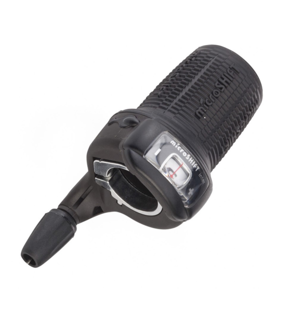 Manetka MICROSHIFT INTER 3, Prawa, 3.rzędowa, Kompatybilna z Shimano, Twist Shifter, Optyczny Wskaźnik Przełożeń (NEW)