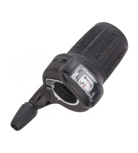 Manetka MICROSHIFT INTER 8, Prawa, 8.rzędowa, Kompatybilna z Shimano, Twist Shifter, Optyczny Wskaźnik Przełożeń (NEW)