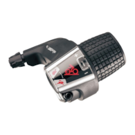 Manetka MICROSHIFT, Prawa, 6.rzędowa, Kompatybilna z Shimano, Twist Shifter, Optyczny Wskaźnik Przełożeń (NEW)