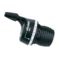 Manetka MICROSHIFT, Prawa, 6.rzędowa, Kompatybilna z Shimano, Twist Shifter, Indeksowanie (DWZ)