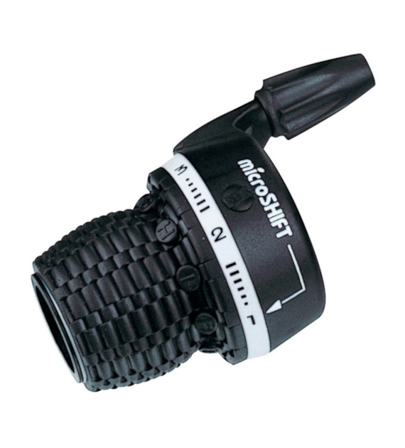 Manetka MICROSHIFT, Lewa, 3.rzędowa, Kompatybilna z Shimano, Twist Shifter, Friction (NEW)