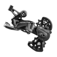 Przerzutka Tylna MICROSHIFT ACOLYTE SUPER SHORT CAGE, 8.rzędowa, Nie kompatybilna z Shimano, Super Krótki Wózek, Max. Tryb 34-38T, Pojemność 27T, Sprzęgło (NEW)