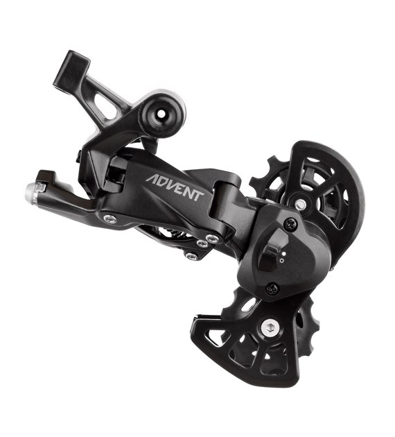 Przerzutka Tylna MICROSHIFT ADVENT SUPER SHORT, 9.rzędowa, Nie kompatybilna z Shimano, Super Krótki Wózek, Max. Tryb 34-38T, Pojemność 27T, Sprzęgło (NEW)