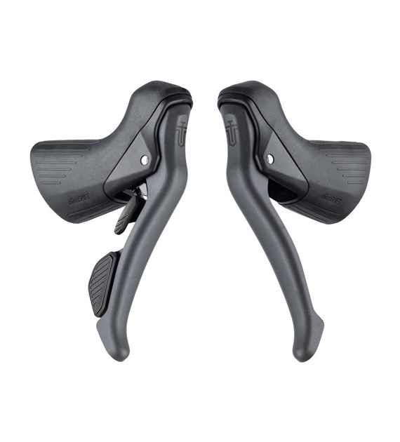 Klamkomanetki MICROSHIFT SWORD, Para 10.rzędowe(1x10), Lewa klamka tylko z dźwignią hamulca, Niekompatybilne z Shimano, Ver. 2, Szare (NEW)