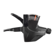 Manetka MICROSHIFT ADVENT SUPER SHORT, Prawa, 9.rzędowa, Niekompatybilna z Shimano, Short Reach Quick Trigger Pro Shifter, Wskaźnik Przełożeń (NEW)