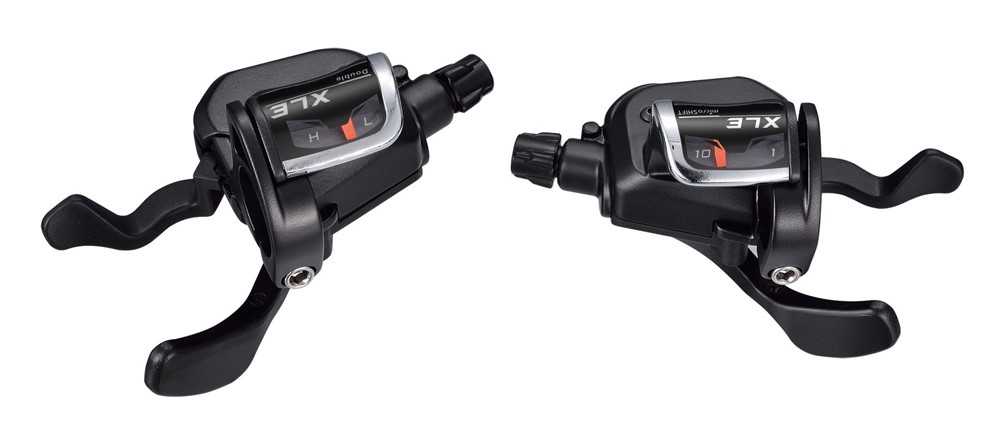 Manetki MICROSHIFT XLE, Para, 10.rzędowe(2x10), Kompatybilne z Shimano, Xpress Trigger, Optyczny Wskaźnik Przełożeń (NEW)